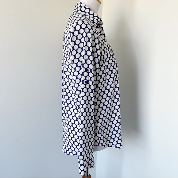 Express Portofino Polka-Dot Button Up Size S - Picture 4 of 6